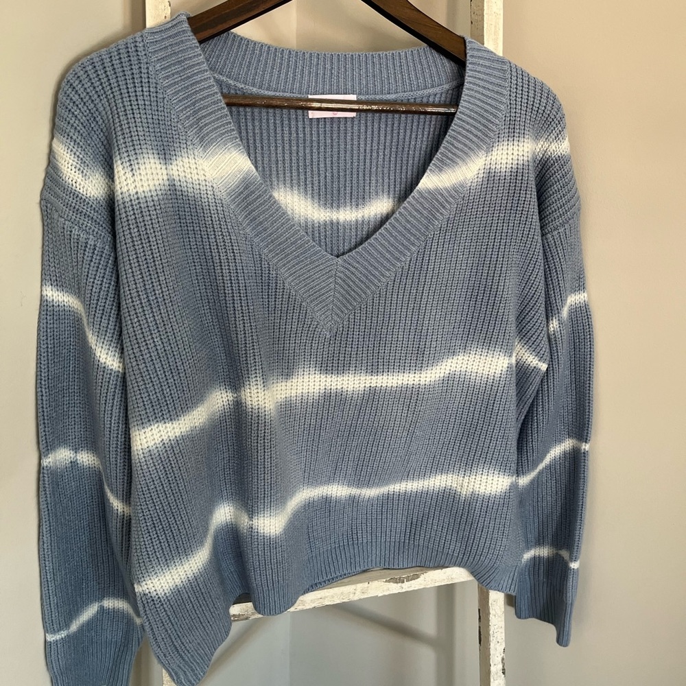 pink lily cropped sweater